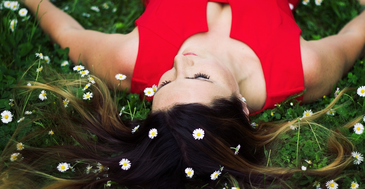 woman lucid dreaming in her yoga nidra