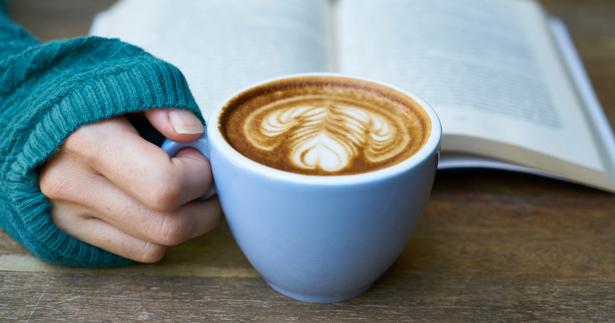 Coffee drinking coffee in a cafe in lucid dreaming