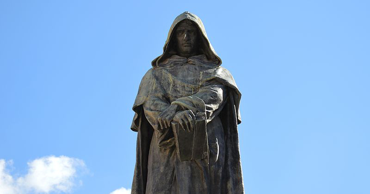 Photo by Livioandronico2013 from Wikimedia Giordano Bruno