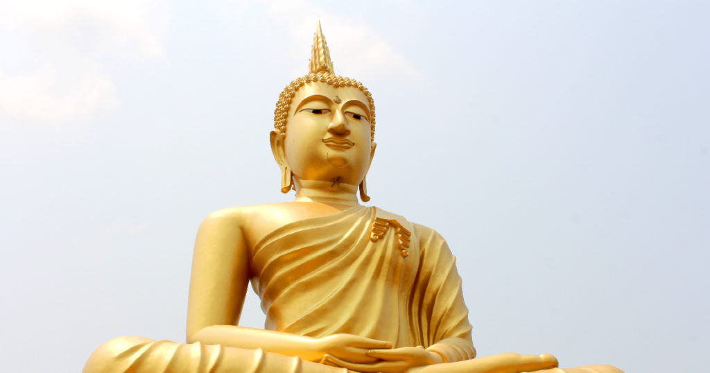 Buddha in lucid dreaming